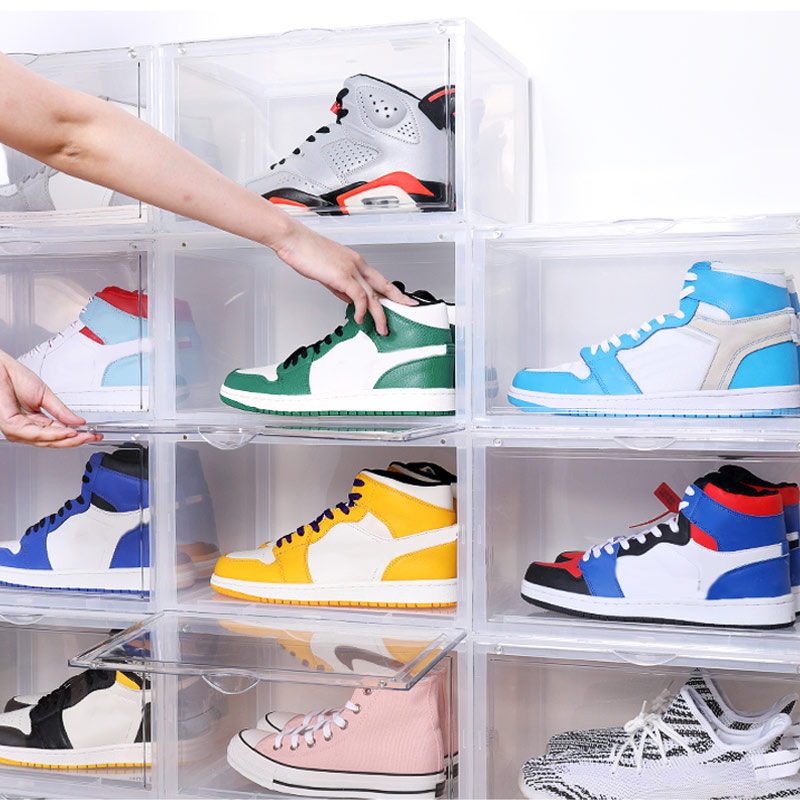Shoe Box Display Collection Storage Box Transparent Shoe Sneakers Storage Drawer Style Acrylic Shoe Box TP899