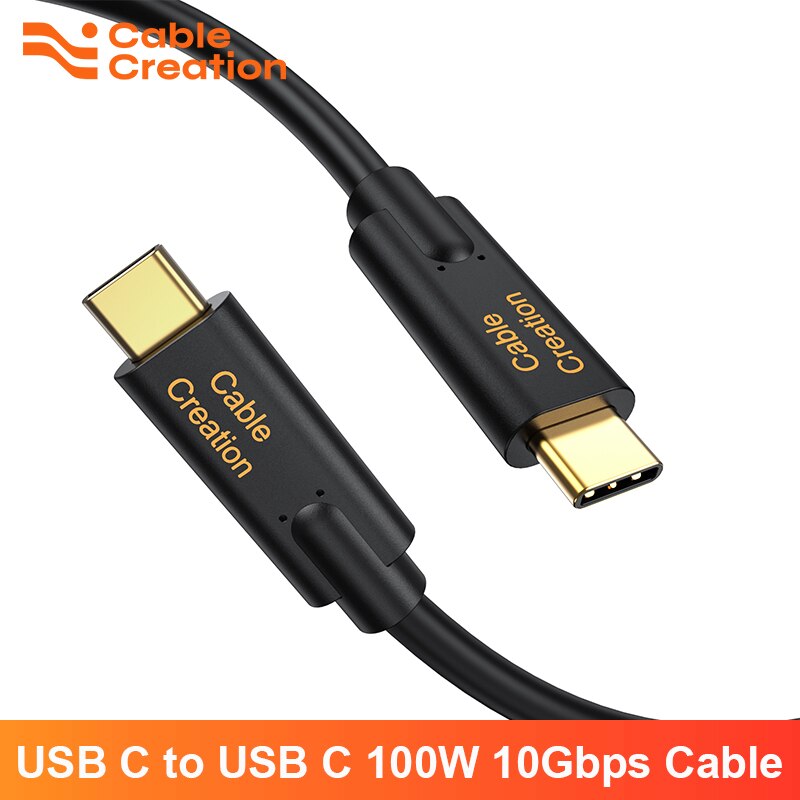 Usb C Kabel (10 Gbps/Gen2), cablecreation Usb 3.1 Superspeed Usb C Kabel Met 5A/100W Power Levering, compatibel Met Macbook (Pro)