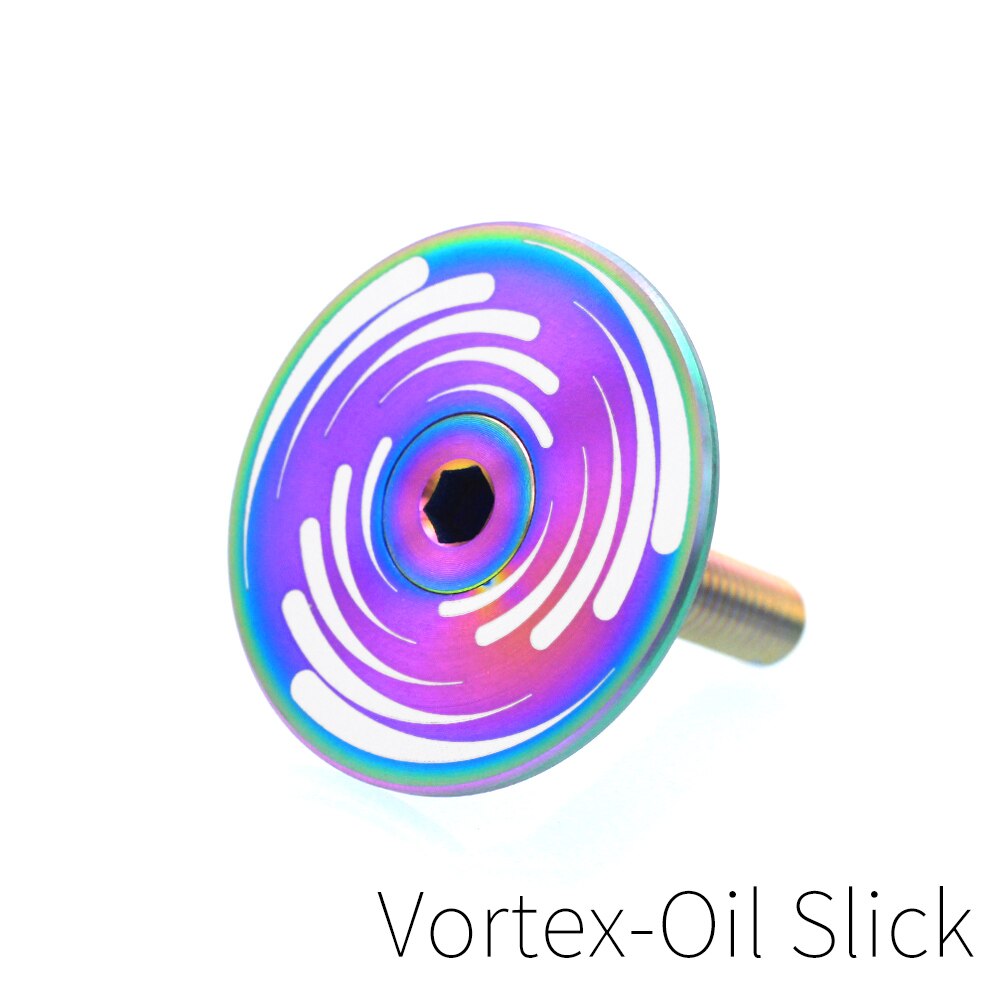 SR-SPATS Racefiets Headset Top Cap Titanium Mtb Stem Cap Met M6 * 30 Mm Headset Bouten: Clear