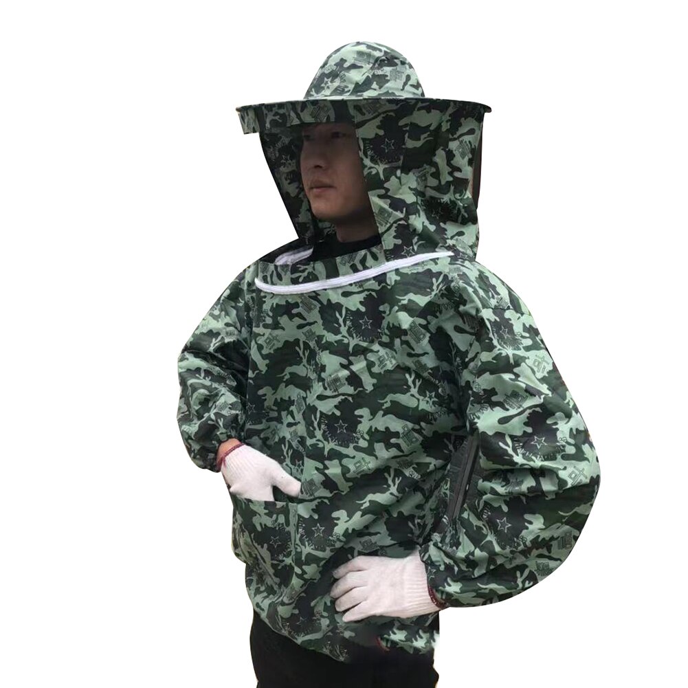 Protective Suit Apiculture Upper Body Farm Home Supplies Costume With Hood Unisex Veil Beekeeping Clothing Anti Bee
