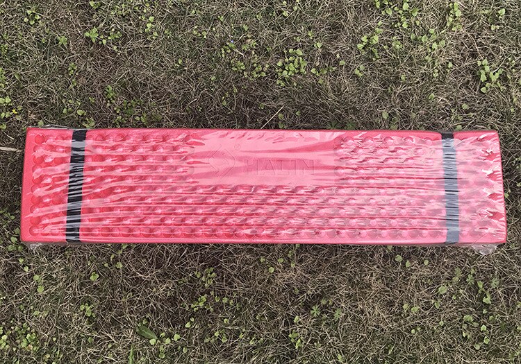 192*56Cm Camping Mat Ultralight Schuim Camping Mat Zetel Vouwen Strand Tent Picknick Mat Slapen Pad Waterdichte Outdoor matras: Rood