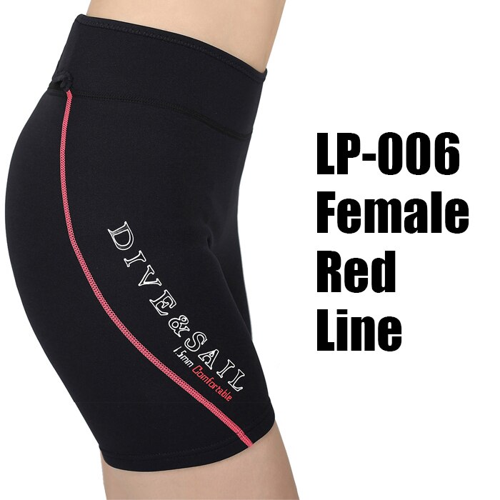 Neopreno de 1,5mm traje pantalones cortos para hombre o mujer natación de invierno paleta vela surf: Women Red / M