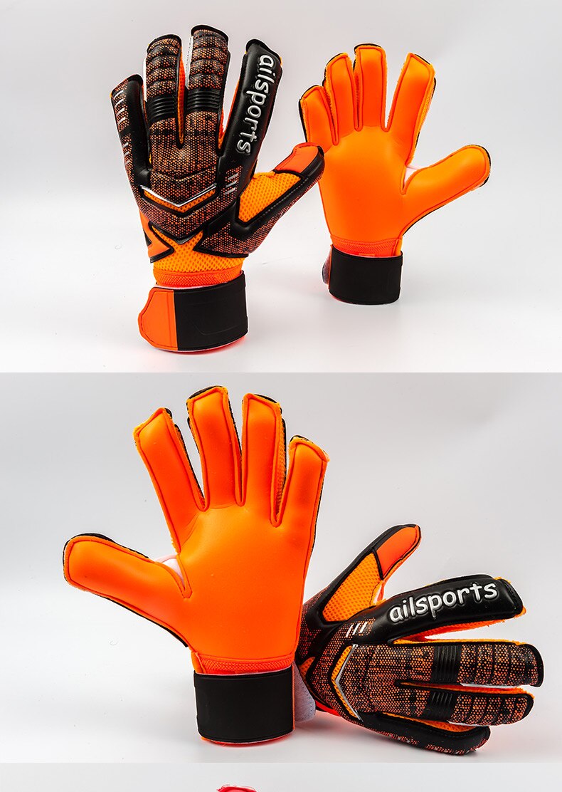 Soccer Goalkeeper Gloves Football Goalie Gloves Goal Keeper Gloves Finger Protection Thickened Latex