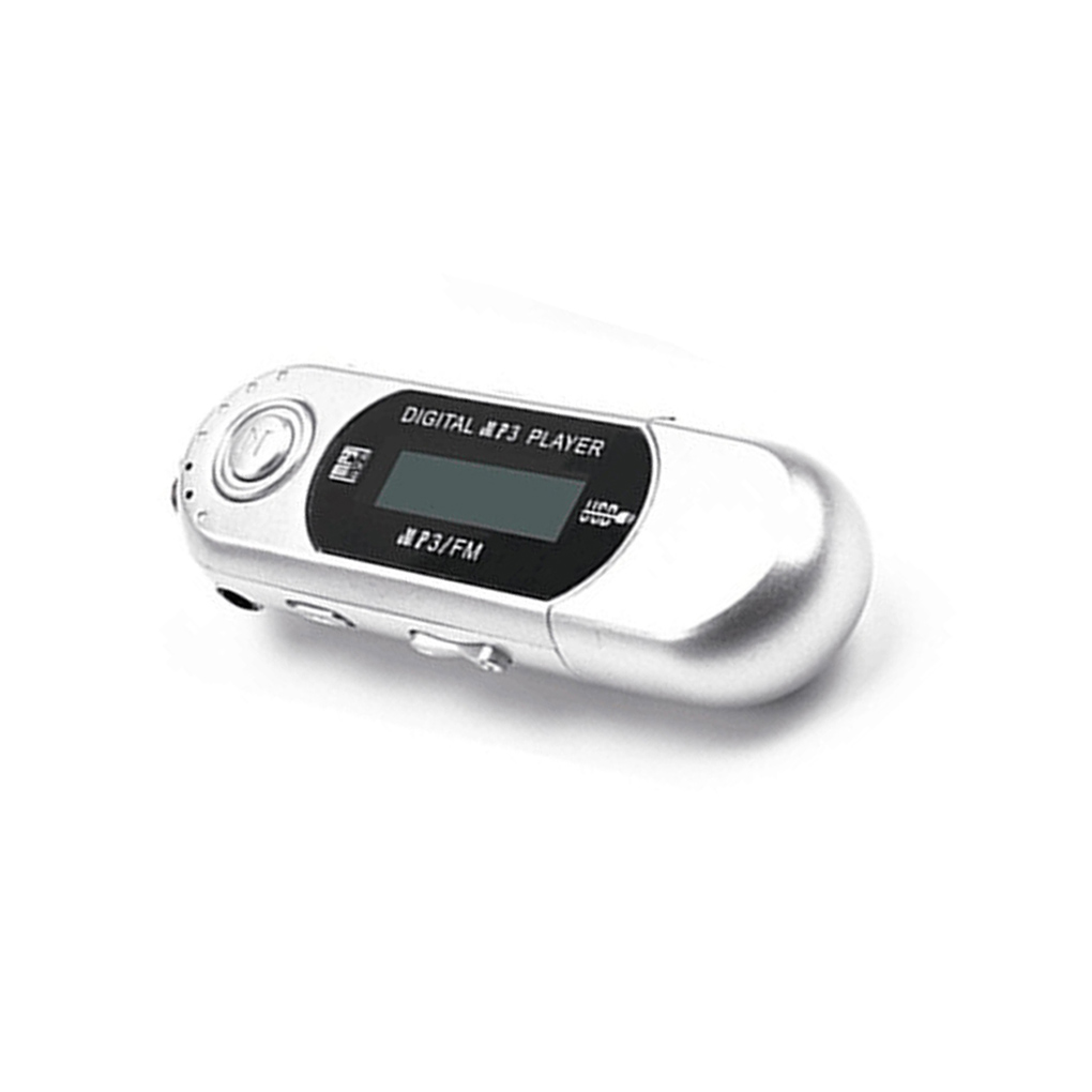 Mini MP3 Player Lossless Sound Flash Drive Multilanguage LCD Music Player with 3.5mm Audio Jack One Finger Control: green