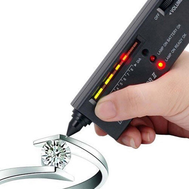 1PCS High Accuracy Diamond Tester Gemstone Gem Selector Jewelry Watcher Instrument Tool LED Diamond Indicator Test