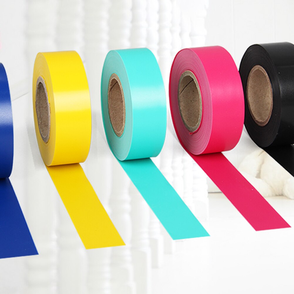 High Visibility Non Adhesive PVC Insulation Wire Wrapping Ribbon Flagging Tape