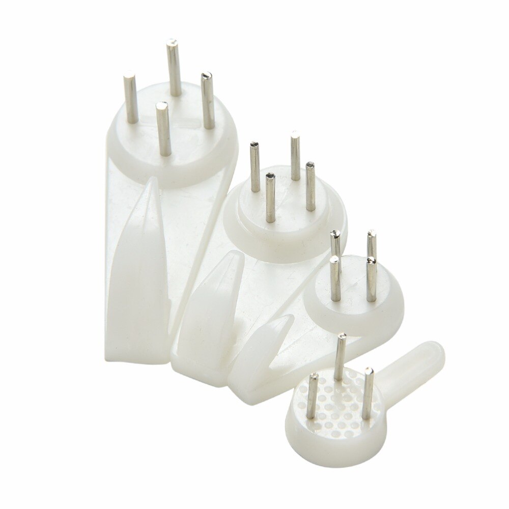 20Pcs Wit Plastic Onzichtbare Hard Fotolijst Muur Hooksmount Foto Fotolijst Nagel Haak Hanger