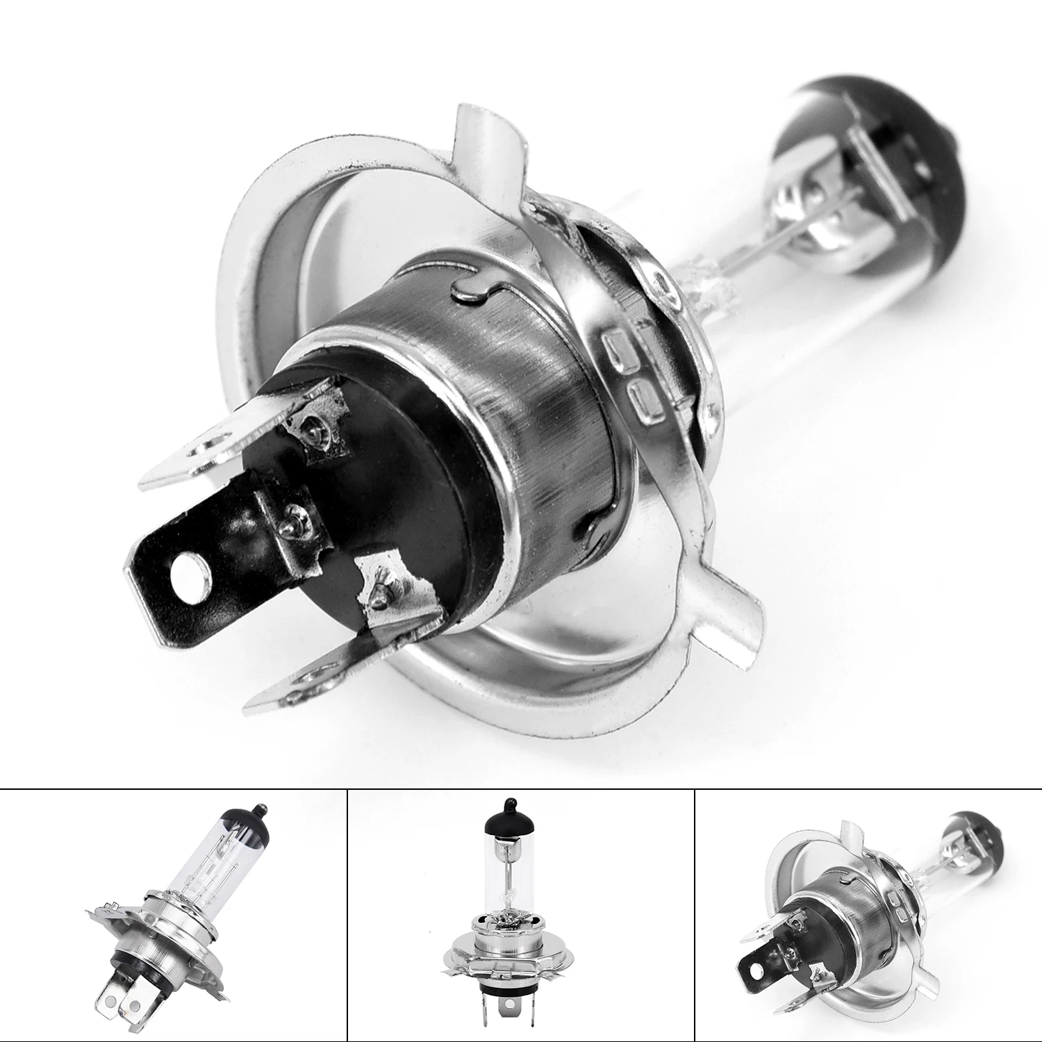 1 Uds. Faro halógeno de Gas de xenón para coche aleación de aluminio DC12V/H4/100W/4300K bombillas de faro súper amarillas accesorios de iluminación para coche