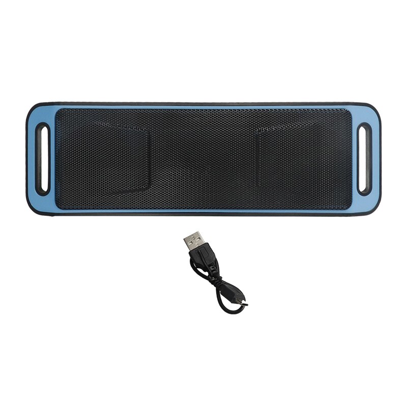 Mini bluetooth högtalare utomhus vattentät bärbar högtalare ljudbox musikpelare trådlös högtalare subwoofer hd bas stereo: Blå