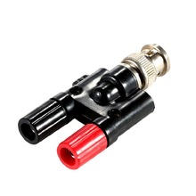 HT311 Bnc Naar 4 Mm Banaanstekkers Adapter Voor Automotive Diagnostic Oscilloscoop