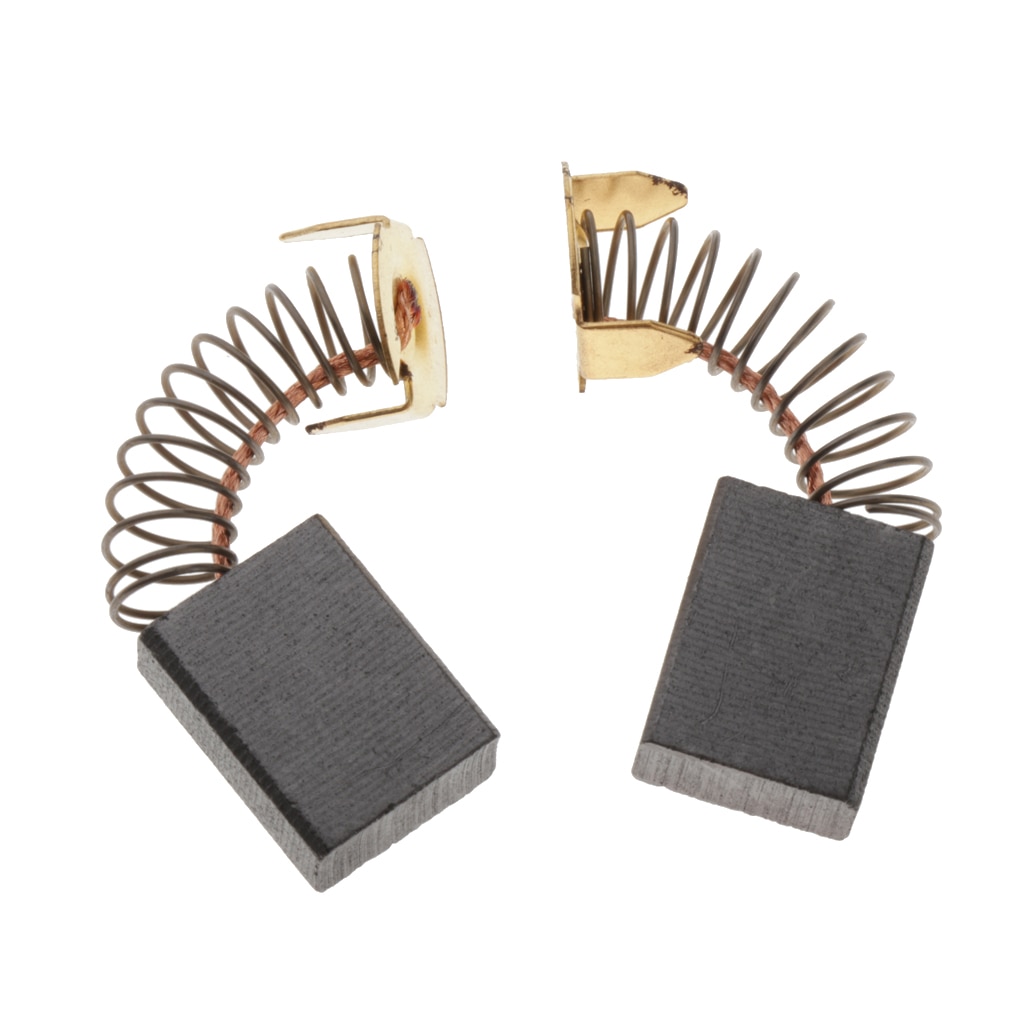 Cepillos de carbono para amoladora, piezas de bricolaje, suministros de herramientas, 1 par, 6,5X13,5X18mm