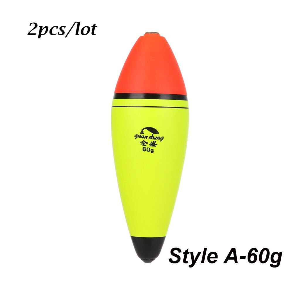2pcs/lot Fishing Float 5pcs/lot EVA elastic material 40g buoyancy Sea Fish Float Fishing Tackle: -Style A- 60g