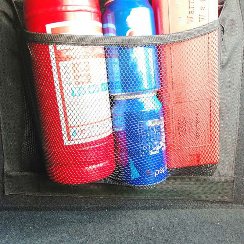 Maille coffre voiture organisateur Net marchandises stockage universel siège arrière arrière rangement rangement Auto accessoires voyage poche sac réseau