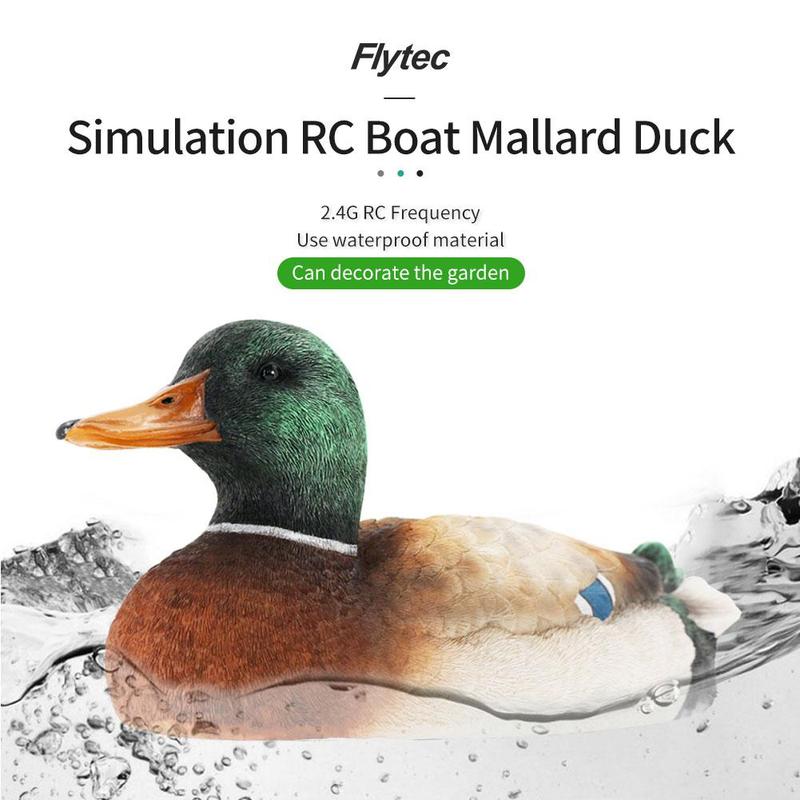 2 in 1 Flytec V201 2.4G RC Racing Duck Boats Radio Ship Bait Toys RTR For Fishing Remote Controlled J5D3