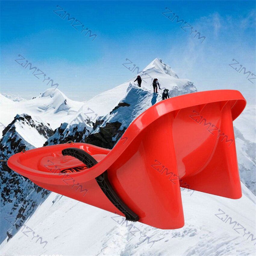 JK1225P High Backrest Thickened Antiskid Snowboarding Adults Sand Grass Skiing Board Outdoor HDPE Sleigh Children's Snowboard