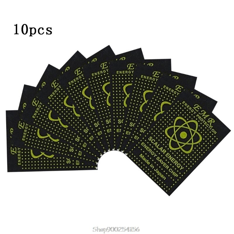 10PCS EMR Scalar Energy Phone Sticker Anti Radiation Chip Shield Paster Laptop Anti EMP EMF Protection O27 20: B