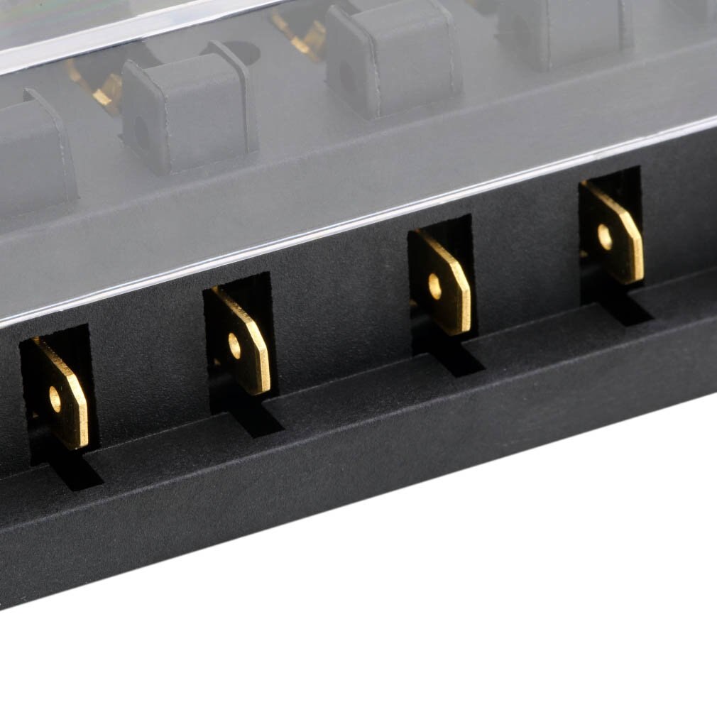 Nyaste 12v 6 -vägs säkringsbox block säkringshållare box bil fordon krets bil blad bil säkring tillbehör verktyg