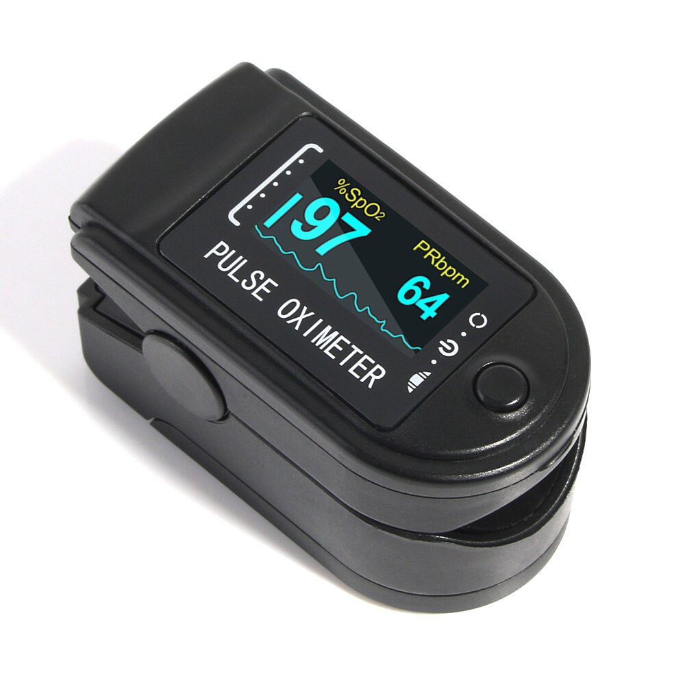 RZ Portable Finger Oximeter fingertip Pulsioximetro Heart Rate Saturometro Household Health Monitors Pulse Oximeter Oximetro: 50D-1-black