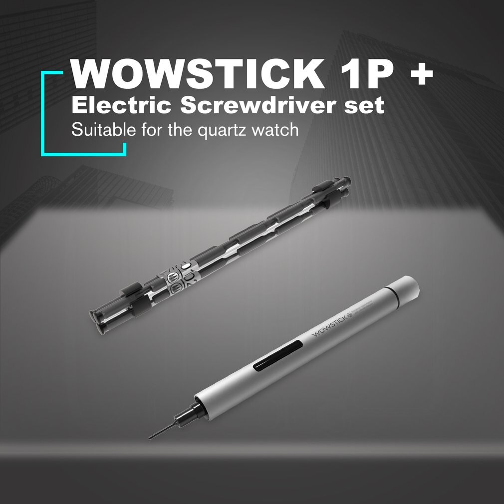 Wowstick 1P + Mini Kit de tournevis électrique tournevis électrique sans fil pour appareil photo de téléphone outil de réparation de précision: without base