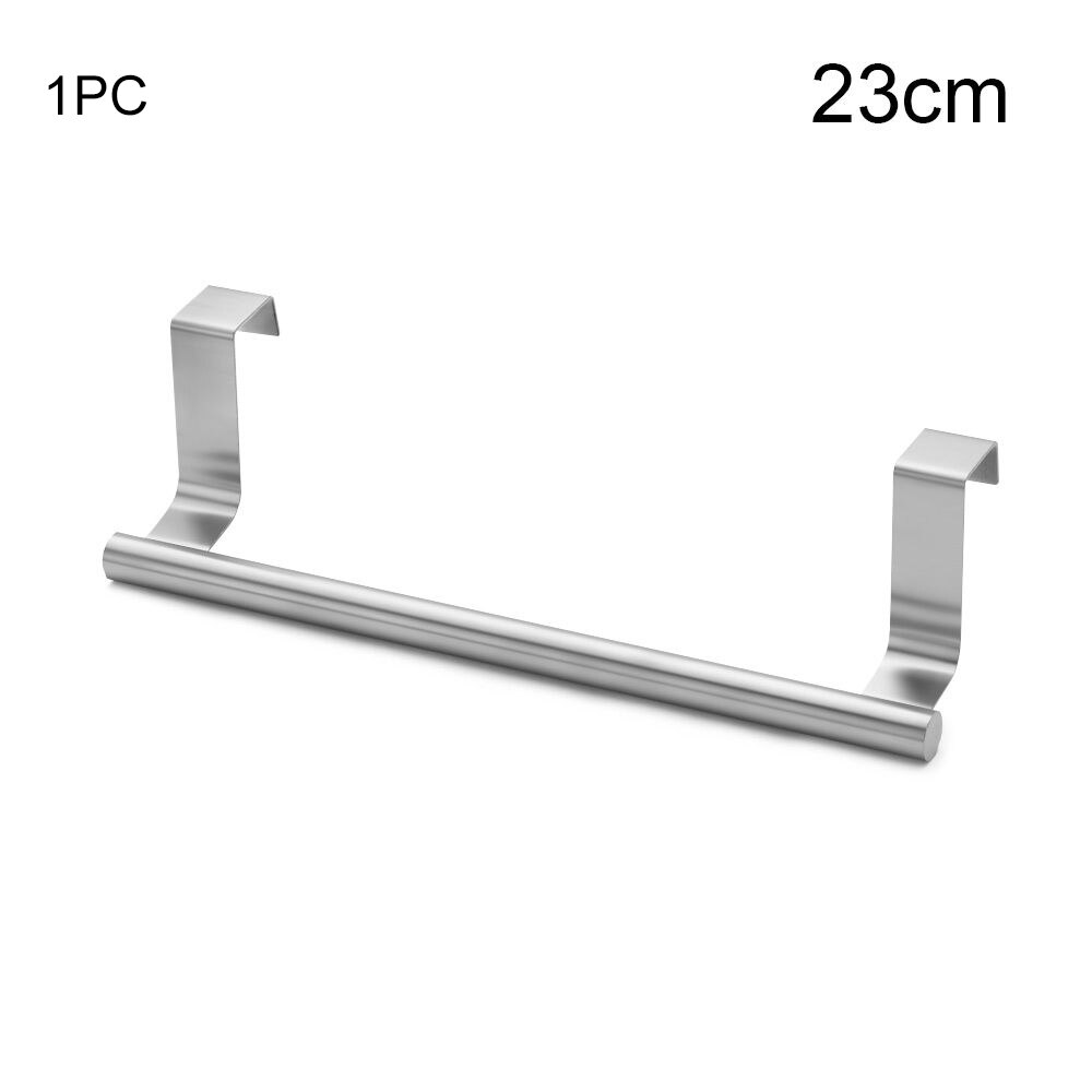 Gancho de almacenamiento de acero inoxidable para el hogar, colgador de 2 piezas para ducha sobre la puerta, para baño, cocina: 23cm