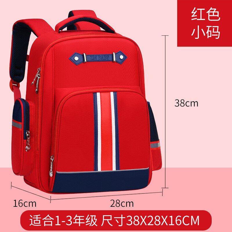 Kids backpack Primary School Bags For Students Boys Girls orthopedic Backpacks Waterproof Schoolbags Book Bag mochila infantil: small red