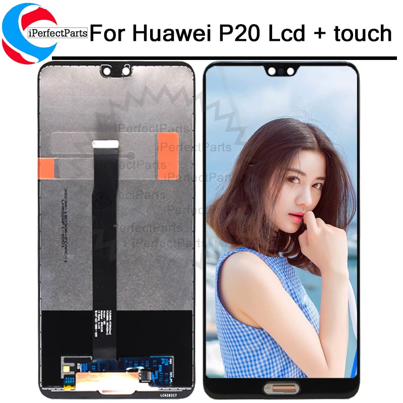 Voor Huawei P20 Lcd-scherm + Touch Screen Digitizer Vergadering Vervanging voor Huawei EML-L09 EML-L22 EML-L29 EML-AL00 Lcd-scherm