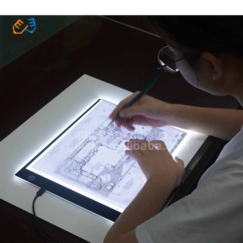 Elice 1 Set A4 Super Dunne Mini Digitale Tekening Tablet Groter Schakelaar Symbool Led Verlichten Tracing Light Tafel Voor