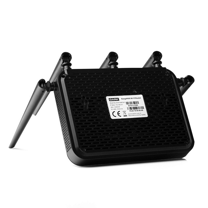 Dark RangeMAX-enrutador inalámbrico, repetidor, AP, 300Mbps, 5 x 5dbi, 2LAN, 1WAN