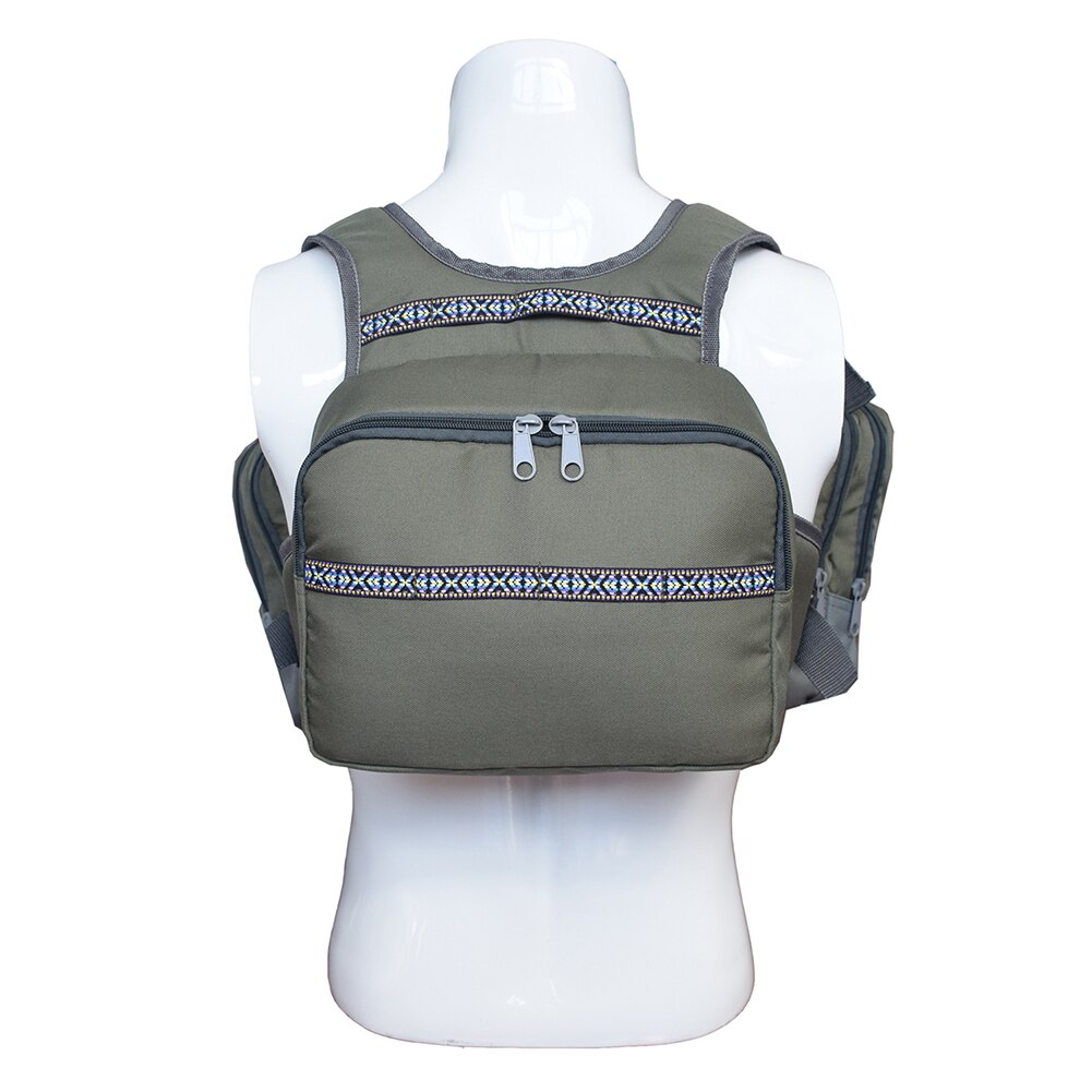 Multi-Pocket Vliegvissen Vest Rugzak Borst Mesh Ta... – Grandado