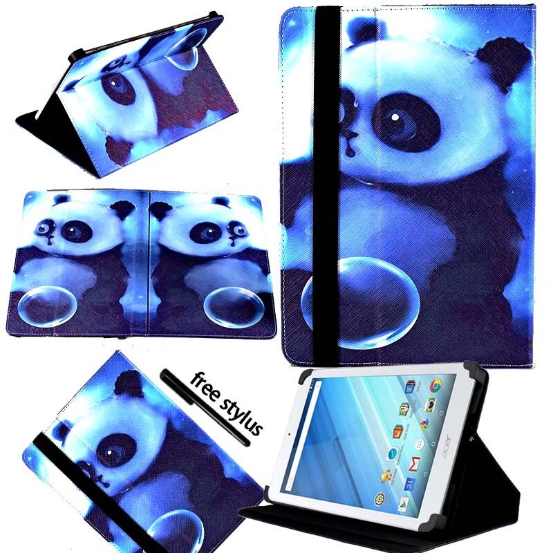 KK&LL para Acer Iconia One 8 pulgadas B1-810 B1-811 B1-850 B1-860 de cuero para Tablet inteligente: Panda