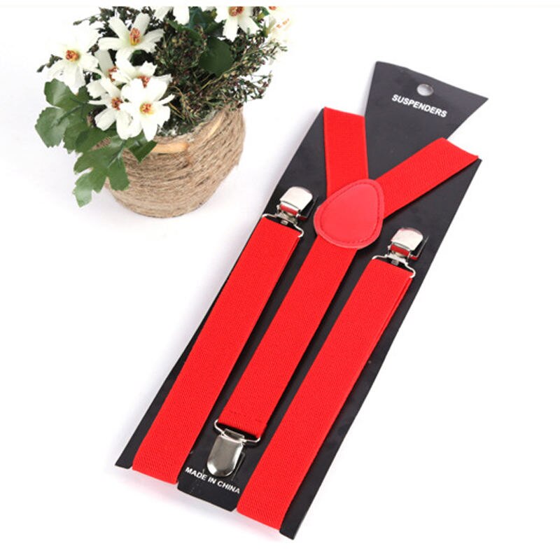 17 Kleuren Mode Vrouwen Mooie Elastische Verstelbare Band Clip Bretels Kleding Accessoires: Red