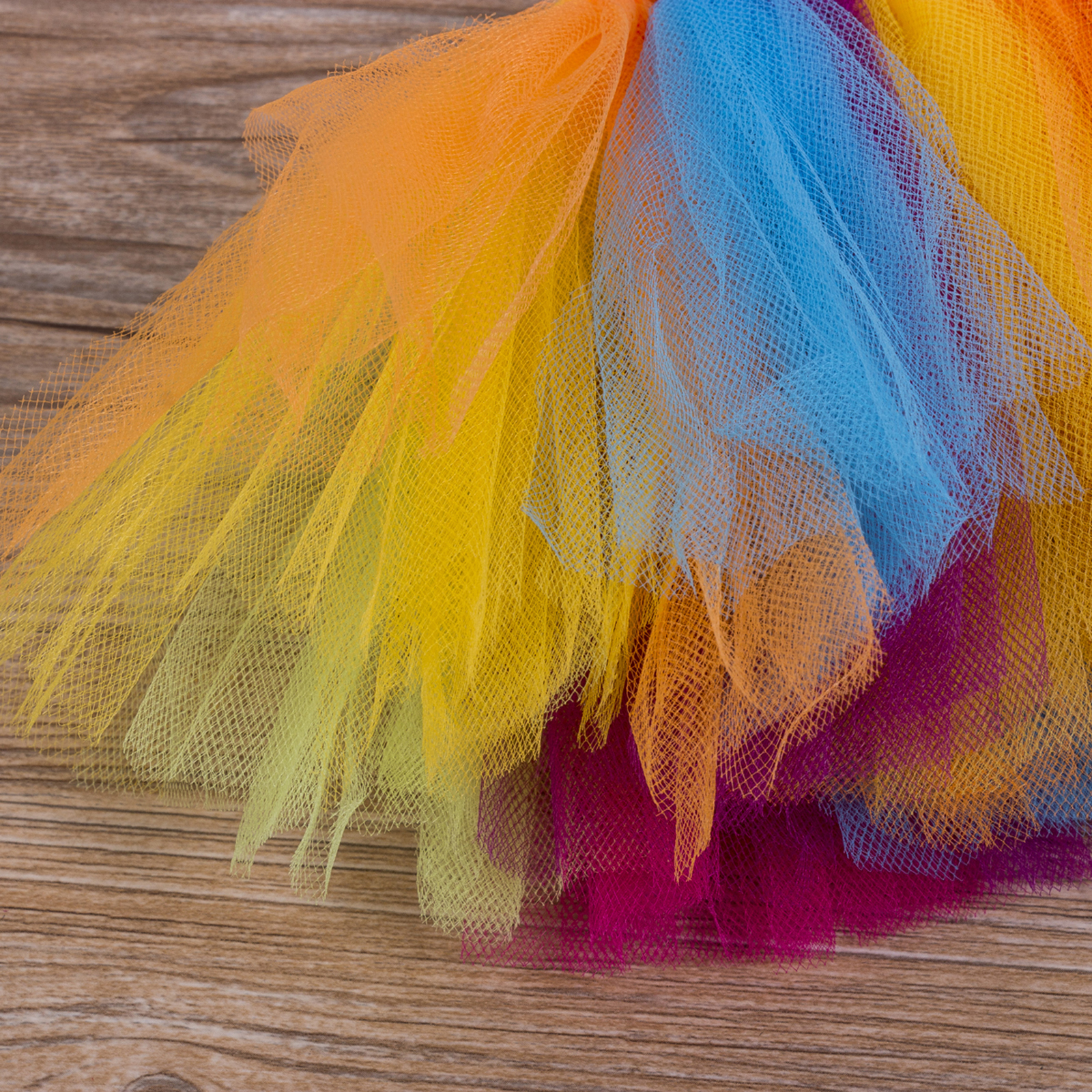 0-3M Pasgeboren Baby Meisje Prinses Tutu Rok Regenboog Gestreepte Tule Rok + 3D Bloem Hoofdband 2 stuks Voor Party