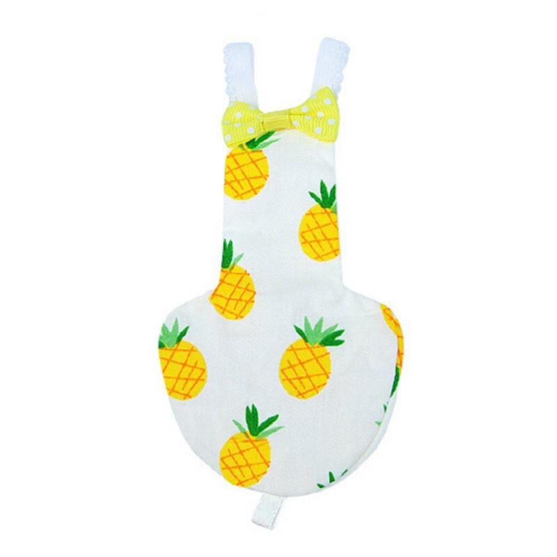 Bird Parrot Diaper Cockatiel Pigeons Medium Large Pet Birds Flight Suit Clothes Pet Birds Feces Pocket: Pineapple / L