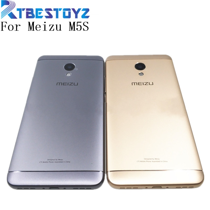 Originele Behuizing Voor Meizu M5S M612H M612M Metalen Batterij Back Cover Mobiele Telefoon Vervangende Onderdelen Case Met Knoppen Camera Lens