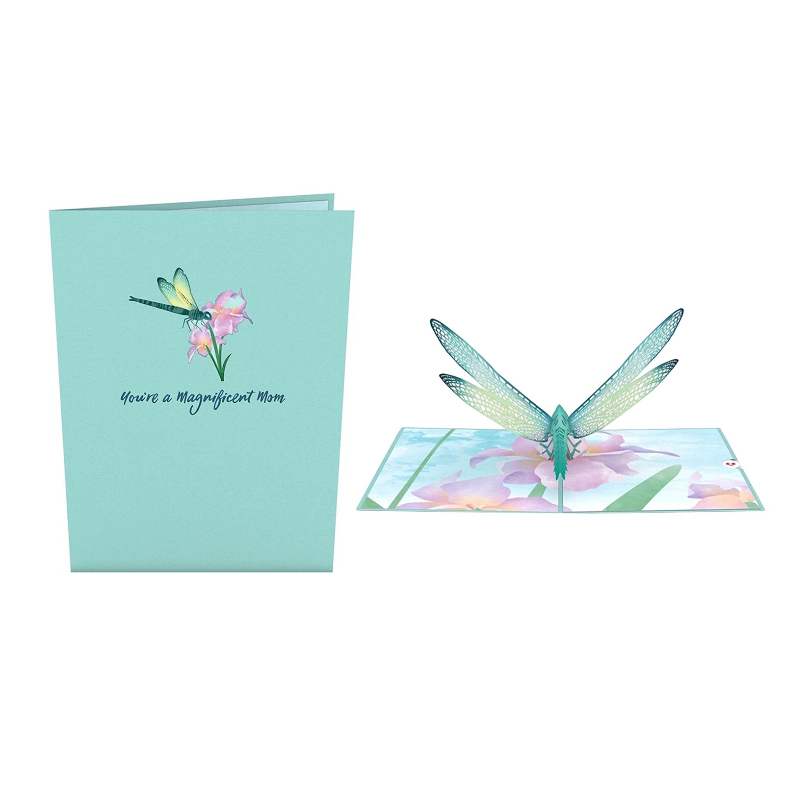 1pc 3D Dragonfly Up Greeting Card Get Well Wedding Invitation