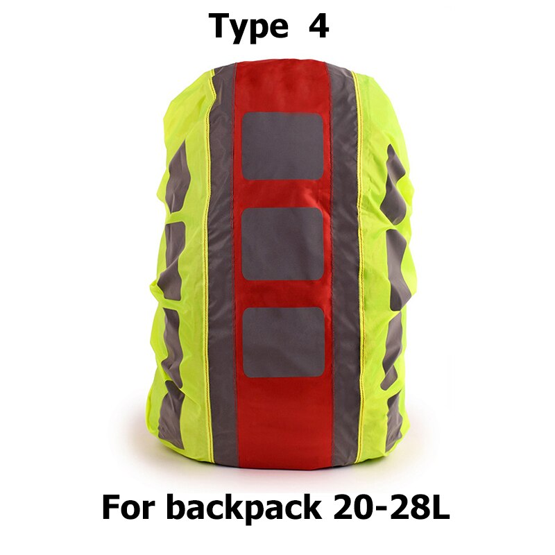 Reflective Waterproof Bag Rain Cover Backpack Cover Outdoor Travel Camping Dustproof Rainproof Covers for Backpacks: D20-28L