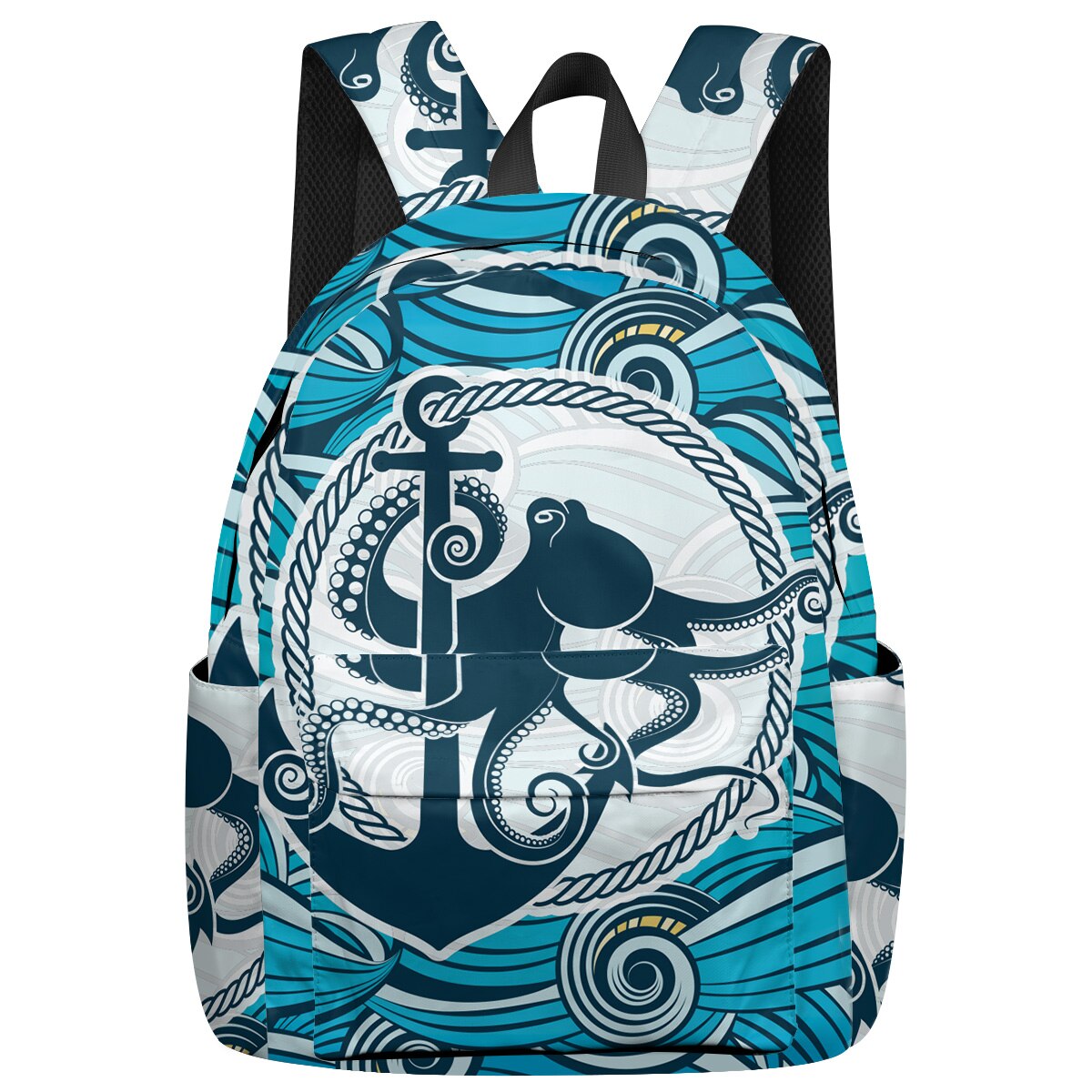 Octopus Anchor Backpack College Students Laptop Backpack Book Bag Casual School Bag
