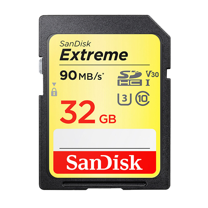 Original sandisk extreme pro/ultra 64gb sd-kort minneskort 32gb flash-kort 128gb 16 gb klass 10 u3 för 1080p 3d full hd-kamera: Sdxne 90mb 32gb