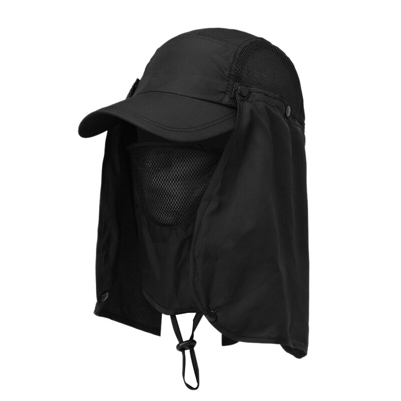 Vissen Flap Cap Mannen Vrouwen Sneldrogende Zonnescherm UV Bescherming Verwijderbare Oor Neck Cover Outdoor Sport wear Accessoires Vrouwelijke Hoed