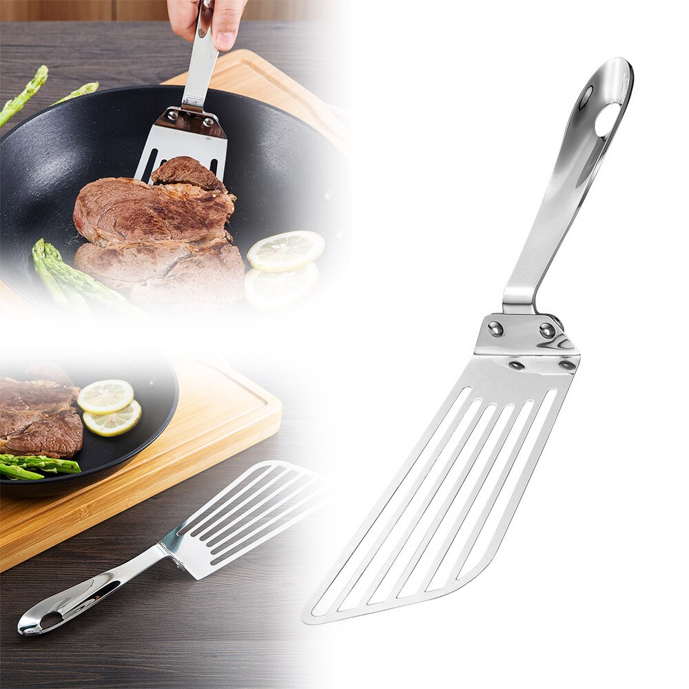 Durable en acier inoxydable poisson plat poisson Steak tranche friture spatule poisson tourneur pelle cuisine fournitures ustensiles de cuisine outil de cuisson