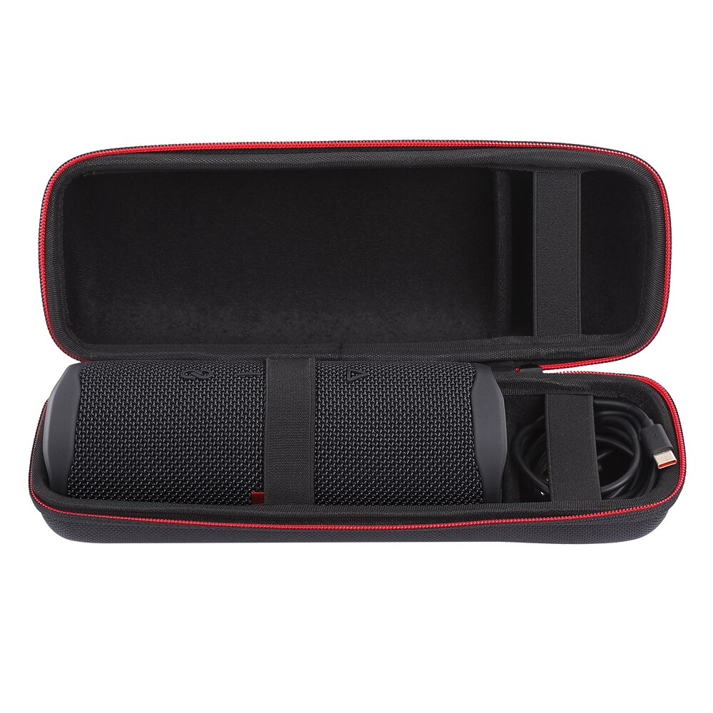 Travel Portable Protective Carrying Case Hard Shell Storage Bag Pouch Cover with Carabiner for JBL Flip 5 Flip5 Speaker