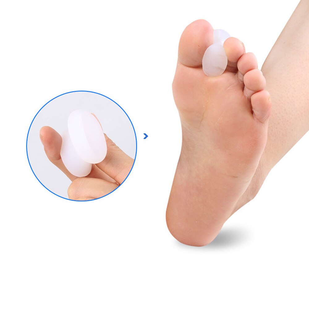 2Pcs Toe Corrector Gel Silicone Bunion Straightener Spreader Foot Care Tool Big Toe Separators Hallux Valgus Z27401-old