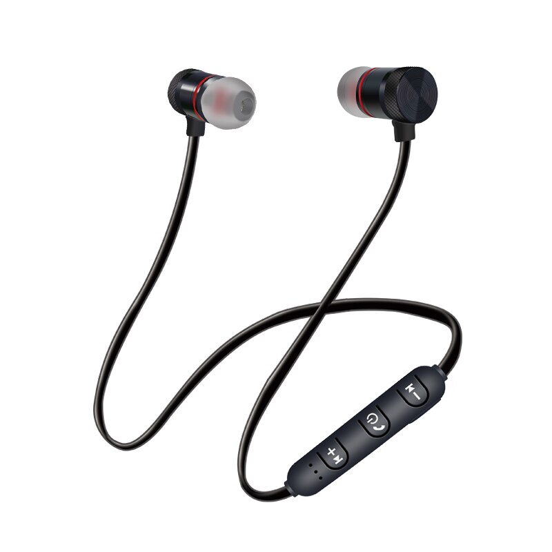 Magnetic attraction Bluetooth Earphone Sport Headset Fone de ouvido For iPhone Samsung Xiaomi Ecouteur Auriculares: Black B