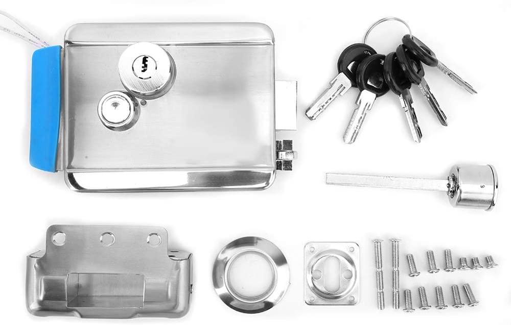 Stainless steel outdoor Electric Gate Door Lock Secure Electric metallic Lock Electronic Door Lock for intercom gate door