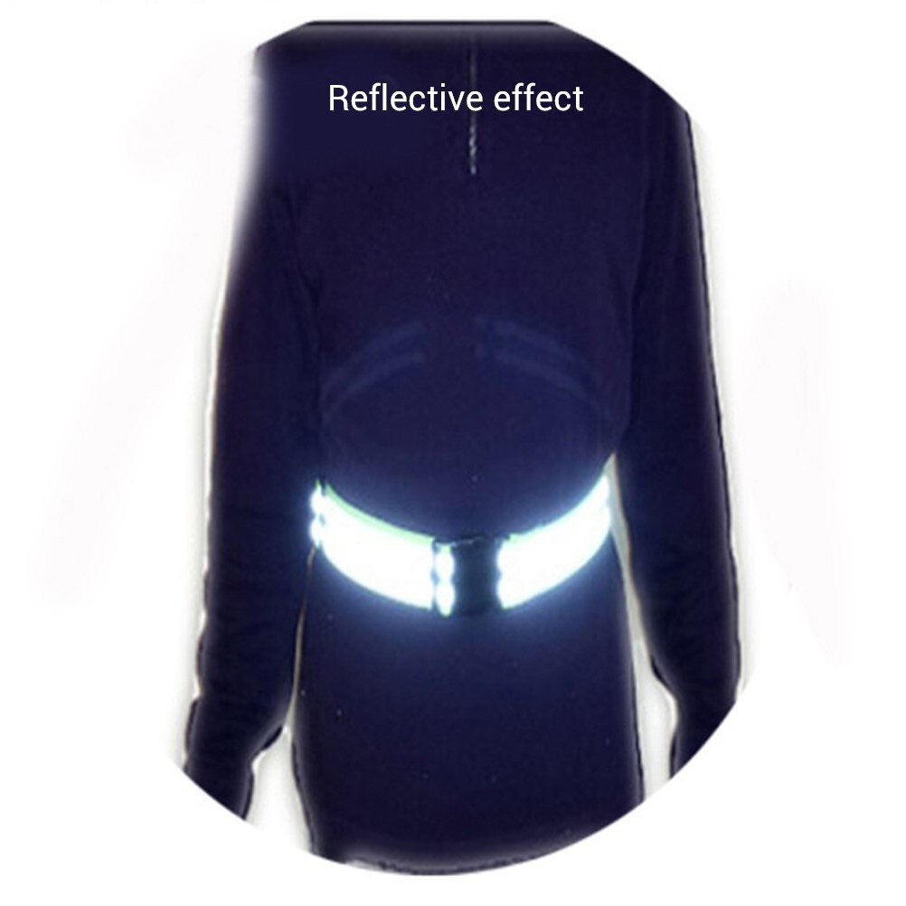 PVC Reflective Belt Running Reflective Gear Adjustable Portable Traffic Safety Protection Reflective Tape