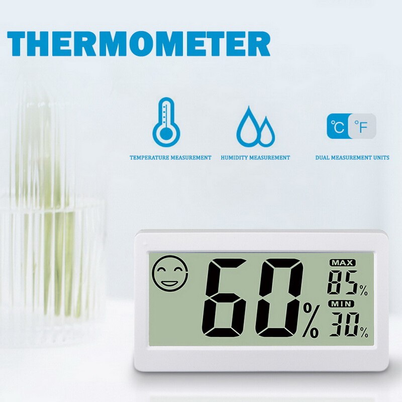 Digital Thermometer Hygrometer Indoor Outdoor Temperature Humidity Meter Display Weather Station Monitor Gauge LCD Screen #2: G308867
