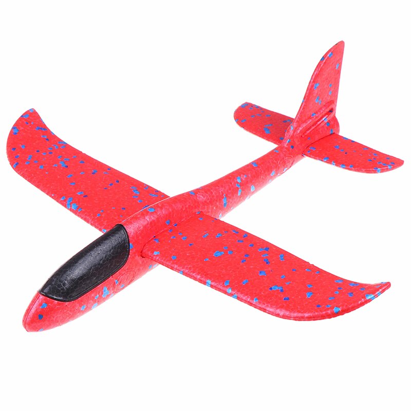 37cm epp skum udendørs lancering svævefly flybørn legetøj hånd kaste fly: Rød
