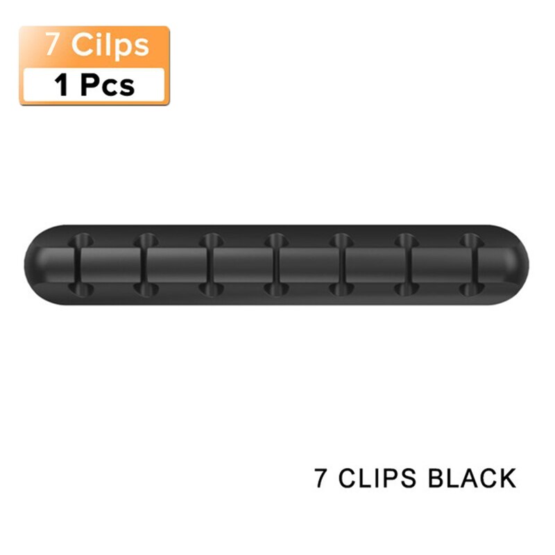 Kabel organizator ładowarka Protector dla iPhone 11 mysz słuchawki uchwyt na kabel klipy na biurko przewód nawijacza przewód USB zarządzanie kablami: 7 clips