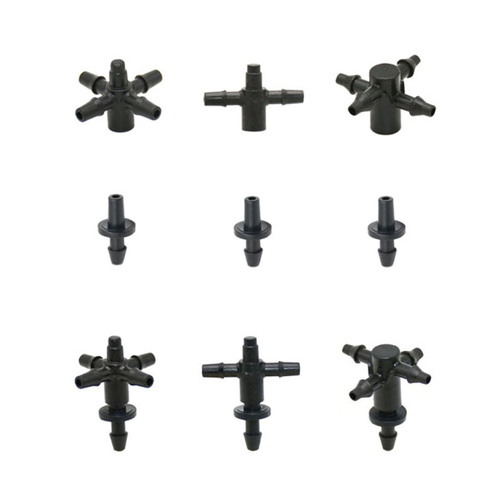 20set Arrow Dropper Connectors 2/4-Way 1/8&quot; Hose Water Splitter For Pressure Compensating Dripper Greenhouse Irrigation System