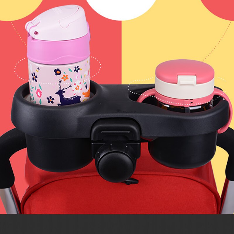1Pc Kinderwagen Cup Fles Houder Auto Universele Drinken Bekerhouder Twee Kopjes Kinderwagen Accessoires